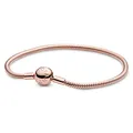 Produktbild: PANDORA Schlangen-Gliederarmband in Roségold 14 Karat rosévergoldete Metalllegierung aus der PANDORA Moments Collection, 21cm
