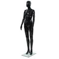 Produktbild: vidaXL Schaufensterpuppe Weiblich Schwarz 175 cm Mannequin Schaufensterfigur