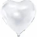 Produktbild: Partydeco Herzballon Weiss 45cm (1 x) (FB9M-008)