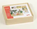 Produktbild: Würfelpuzzle MÄRCHEN 20 Steine + Holzbox 6 Bilder Holzpuzzle Kinderpuzzle Holz
