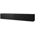 Produktbild: Mirjan24 Tv-Lowboard, Schwarz, Holzwerkstoff, Rechteckig,Rechteckig, 200x31x30 cm, Wohnzimmer, Wohnwände, Lowboards, Lowboards stehend