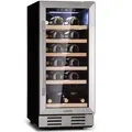 Produktbild: Klarstein Vinovilla 29 Built-In Weinkühlschrank 81 l / 29 Fl. Glastür Edelstahl Edelstahl