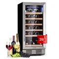 Produktbild: Weinkühlschrank 1 Zone 81 L Lagerschrank 29 Weinflaschen Touch Glas LED Silber