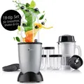 Produktbild: GOURMETmaxx Mixer Mr. Magic 18-tlg. 400W grau/schwarz GS-Zertifikat - Schwarz/Grau