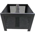 Produktbild: Lienbacher Pelletsbrennkorb Schwarz beschichtet eckig