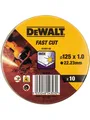 Produktbild: Dewalt 125mm x 1mm Cutting Disc 10/TIN (10 TIN Display)