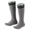 Produktbild: Lusana Trachtensocken Trachten Kinder Kniestrümpfe - L320R - grau grau 1-2 (20-23)