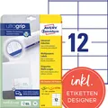 Produktbild: AVERY Zweckform Etiketten 6175 weiß 105,0 x 48,0 mm, 30 Blatt