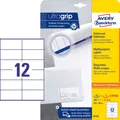 Produktbild: AVERY Zweckform Etiketten 6175 weiß 105,0 x 48,0 mm, 30 Blatt