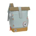 Produktbild: LÄSSIG Kindergartenrucksack Kinderrucksack Rolltop mit Brustgurt wasserabweisend, 11 Liter/Mini Rolltop Backpack Nature Hellblau