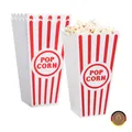 Produktbild: Novelty Place Kunststoff rot & weiß gestreiften klassischen Popcorn-Behälter