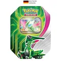 Produktbild: Pokémon-Sammelkartenspiel: Tin-Box Paradoxclash: Eisenblatt-ex (1 holografische Promokarte & 4 Boosterpacks)