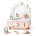 Produktbild: ROBUD Schminktisch Spielset für Kinder mit Licht, Holz Schminke Frisiertisch ...