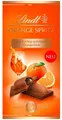 Produktbild: Lindt Orange Spritz mit Alkohol Schokolade mit Orangen Likör gefüllt - 100 Gramm
