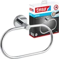 Produktbild: tesa SMOOZ Handtuchring, verchromt - Handtuchhalter-Ring oval - zur Wandbefestig