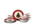 Produktbild: Hutschenreuther Kaffeeservice Happy Wintertime Weihnachtsgeschirr, 6 Personen, Porzellan, 18-tlg.