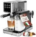 Produktbild: Profi Cook PC-ES-KA 1266 Espressomaschine Edelstahl mit automatischem Milchaufschäumer