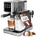 Produktbild: Proficook Espressomaschine PC-ES/KA 1266, mit Milchsystem, 1,2 Liter, Edelstahl, silber