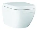 Produktbild: Grohe Euro Keramik Set Tiefspül-WC wandhängend mit SoftClose WC-Sitz - Alpinweiß - 39554000
