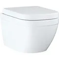 Produktbild: Euro Ceramic - Wandklosett Mit Wc-sitz Softclose, Rimless, Alpinweiß 39554000 - Grohe