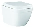 Produktbild: Grohe Euro Keramik Set Tiefspül-WC wandhängend mit SoftClose WC-Sitz - Alpinweiß