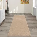 Produktbild: the carpet Kansas - Stilvoller Teppich im Jute-Look, ideal für Wohnzimmer, Esszimmer & Flur, pflegeleicht und wetterbeständig für Indoor & Outdoor, ca. 60 x 180 cm
