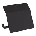 Produktbild: hansgrohe Papierrollenhalter AddStoris m Deck, mattschwarz, Wandmontage, Metall