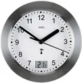 Produktbild: AMS Funkwanduhr F5925 (Quarz,Metall,Glas,Wohnzimmer,Esszimmer,Küche,Arbeitszimmer,Büro,Flur)