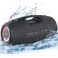 Produktbild: ZEALOT Bluetooth Lautsprecher,120W Boxen Bluetooth Groß mit Booming Bass,IPX6 Wasserdicht,Musikbox mit Licht,Outdoor Lautsprecher für Camping,Strand,Geschenke
