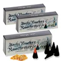 Produktbild: Bockauer Räucherkerzen Erzgebirgische Aecht Bucker Raacherkerzle - Echt, Räucherduft:3 Packs Weihrauch