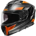Produktbild: Schuberth S3 Storm Helm, grau-orange, Größe L für Männer
