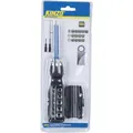 Produktbild: Kinzo Schraubendreher mit Bit-Set (Schlitzschrauben, Phillipps-Kreuzschlitz (PH), 6-Kant) (871125279361)