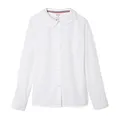 Produktbild: French Toast - Blusa de Manga Larga Con Cuello Peter Pan para niñas, Blanco, 16