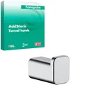 Produktbild: hansgrohe AddStoris - Handtuchhaken, Handtuchhalter, Bademantelhaken, verdeckte Befestigung, Badezimmer Zubehör, Chrom, 41742000