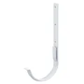 Produktbild: INEFA Dachrinnenhalter halbrund, Stahl NW150 / 150mm, Weiß Rinnenhalter, Dachrinnenzubehör, einfache Steckmontage, Made in Germany
