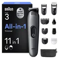 Produktbild: Braun Multigroom Trimmer Bart Nase Haare Wasserdicht 11in1 14 Längen AIO3565