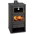 Produktbild: Holzofen mit Backofen, 12,1 kW Heizleistung Prity FM - Schwarz