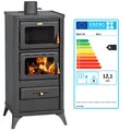 Produktbild: Kochen Holzofen und Kohle mit Backofe Kamin Prity FM Е BImSchVII 12.1 kw.