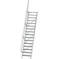 Produktbild: MUNK Treppe 60°  inkl. einen Handlauf, 800mm Stufenbreite, 16 Stufen