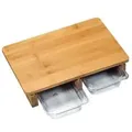 Produktbild: Kesper Schneidebrett mit Auffangschalen 58353 , Maße (H x B x L): 8 x 26,5 x 41 cm