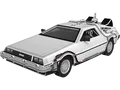 Produktbild: REVELL 00221 Back to the Future – Time Machine 3D Puzzle
