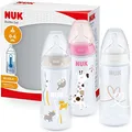 Produktbild: NUK First Choice+ Flaschen Set Rosa/Weiß – 3 Stück, BPA-frei
