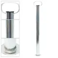 Produktbild: Wiltec Stützen für Anhänger 700 mm ø 48 mm Anhängerstützen mit Handgriff Abstellstützen Stützfuß