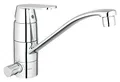 Produktbild: GROHE Eurosmart Cosmopolitan, Küchenarmatur mit Geräteabsperrventil (Wasserhahn mit flachem Auslauf für die Küche, Absperrventil für Geschirrspülmaschinen, 140° schwenkbar), chrom, 31161000