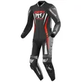 Produktbild: Berik Absolute GP 1-Teiler Motorrad Lederkombi, schwarz-grau-rot, Größe 50 für Männer