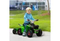 Produktbild: HOMCOM Elektro-Kinderquad Elektro-Quad, Kinderfahrzeug mit Anhänger, abriebfeste Räder, Grün, Belastbarkeit 25 kg, (1-tlg), Grün+Grau+Schwarz 106 x 41.5 x 48.5 cm