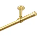 Produktbild: iso-design Gardinenstange Set zur Montage an der Decke mit 20 mm Durchmesser 1-läufig, Ø 20 mm, 1-läufig, Deckenmontage, Aluminium, Variabler Deckenabstand goldfarben Ø 20 mm x 320 cm