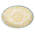 Produktbild: Seifenschale Bohostyle, Tupfen als Relief, glasiertes Steingut, oval, Tranquillo