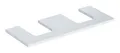 Produktbild: Geberit ONE Waschtischplatte für Aufsatzwaschtisch in Schalenform mit zwei Ausschnitten 1200 x 30 x 470 mm - Weiß Hochglänzend - 505335001