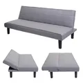 Produktbild: B-Ware Schlafsofa MCW-J17, Klappsofa Gästebett, Schlaffunktion Stoff, grau